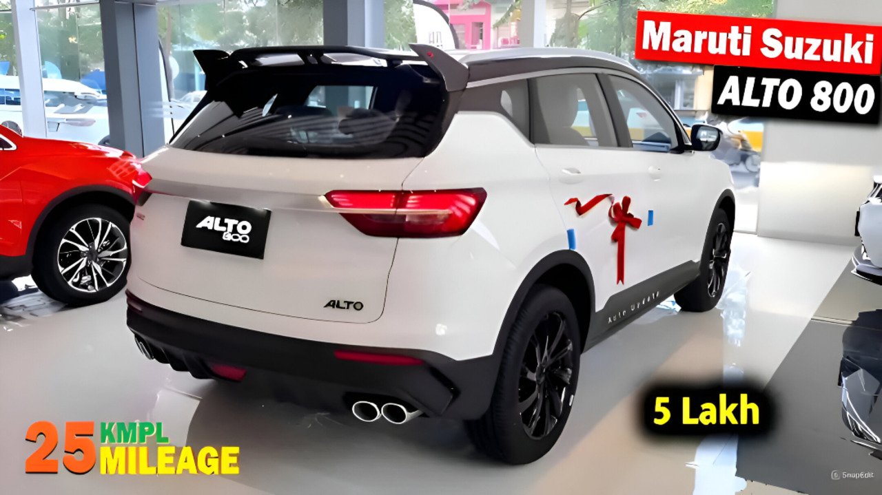 Launched With a Bold Look, the 2025 Model New Alto 800 Car Offers 31.59 Km/l Mileage, Packed With Features at a Low Price